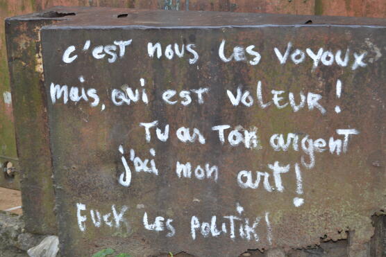 Un message des graffeurs de Douala